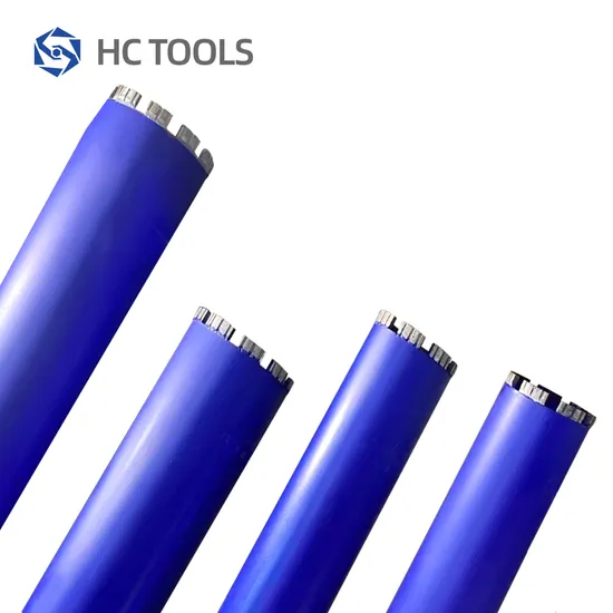 콘크리트, 화강암용 지붕 세그먼트가 있는 다이아몬드 코어 드릴 비트